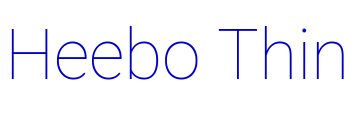 Heebo Thin フォント